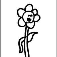 Pages à colorier Happy Daisy Flowers - Jouets de dessin amusants pour l'expression créative