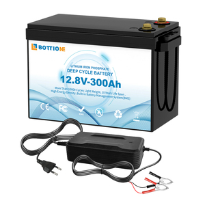 EU在庫 12.8V 175Ah 300Ah LiFePO4バッテリーパック リチウムイオンバッテリー 内蔵BMS充電式バッテリー 12v 300Ah 充電器付き - Product Image 4