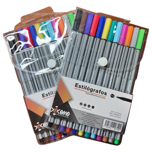 Juego de 12 Plumas Estilográficas de Colores con Puntas de Acero Inoxidable Doradas, Ancho de Escritura de 0.5 mm, para Estudiantes, Presentado en Caja de Regalo - Product Image 2