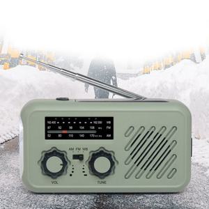 Générateur portable manuel d'énergie solaire rechargeable d'urgence pour l'extérieur avec lampe torche LED et banques d'alimentation - Product Image 5