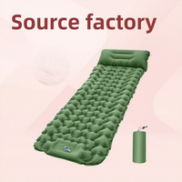 Pompe à air gonflable pour randonnée et camping, coussin léger, portable, résistant à l'humidité, antidérapant, séchage rapide, pour voyage, voiture, tente extérieure 8 cm