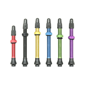 Válvula Presta de bicicleta de aleación de aluminio púrpura de alta calidad, accesorios sin cámara de 40mm - Product Image 4