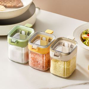 2025 New Design Pp As Abs Glass Silicone Seasoning <b>Spice</b> <b>Jar</b> 400ml Seal Waterproof Airtight <b>Spice</b> <b>Jar</b> with Inner Compartment - Product Image 6