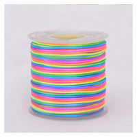 Couleur différente 1MM Soie Tissu Corde BRICOLAGE Artisanat Rat Queue Chinois Noeud Soie Cordon Corde Souris Queue