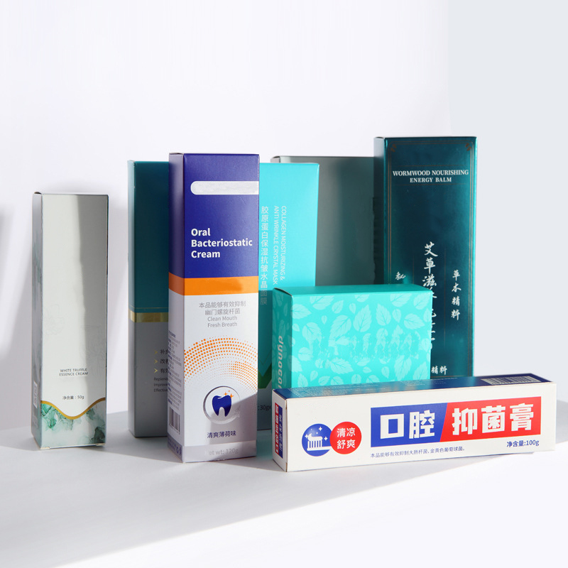Small White Folding Medicine Carton Art Paper Packaging Paper Boxes with Embossing Matt Lamination UV Coating Printing Handling