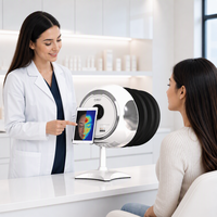 Appareil d'analyse cutanée IA 12 modes, scanner facial, lampe UV de Wood avec contrôle iPad pour cliniques dermatologiques et salons de beauté (vente en gros)