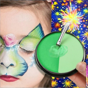 Pintura Corporal y Facial Brillante en la Oscuridad a Base de Agua, Maquillaje Infantil Natural a Base de Plantas, Multicolor, Dorado, Negro, Blanco - Product Image 2