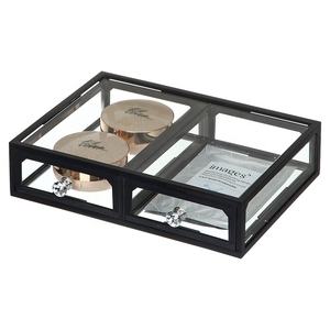 <span class=keywords><strong>Commode</strong></span> empilable vintage en verre et ABS, design moulé par injection, <span class=keywords><strong>2</strong></span> <span class=keywords><strong>tiroirs</strong></span> transparents pour pinceaux de maquillage, rouges à lèvres et cosmétiques - Product Image 4