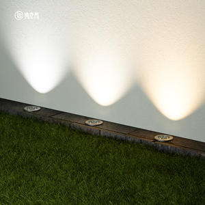 Lampe extérieure souterraine étanche à LED ronde encastrée ultra-mince pour jardin paysager, projecteur coloré, lampe enterrée - Product Image 4