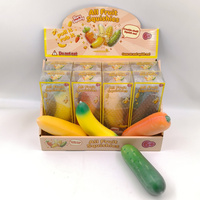 Produit phare : Légumes simulés croustillants (maïs, carottes) en PU à rebond lent, à presser, pour la décompression