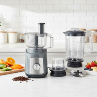 Mixeur plongeant haute vitesse pour usage commercial et domestique, capacité 1,5 L, lame en acier inoxydable détachable, sans BPA, multifonctionnel pour écraser