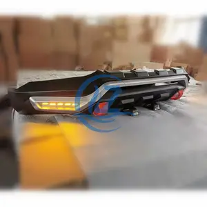 Parachoques delantero con LED para Triton 2019 + abs L200, protector de parachoques