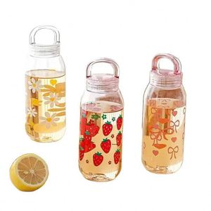 Bouteille d'eau en verre portable pour le sport et les voyages, résistante aux hautes températures, étanche et anti-fuite, à boire directement, grande capacité - Product Image 5
