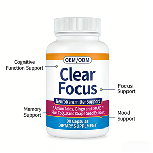 Suplemento de Apoyo OEM ODM con Aminoácidos, Ginkgo, <span class=keywords><strong>DMAE</strong></span>, CoQ10, Extracto de Semilla de Uva, Sin Gluten - Product Image 3