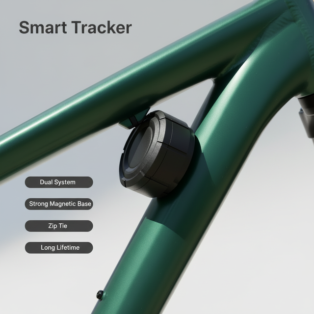 Bike Free Tracking Mini Size IP65 Waterproof Anti-lost GPS Air Tag Smart Tracker Beacon LBS Magnetic Locator Remote Control