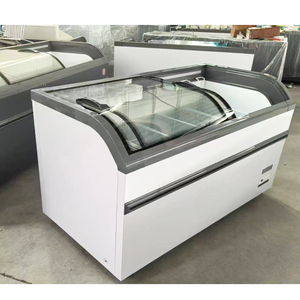 Gran oferta, helado de pescado, doble puerta de vidrio, pantalla <span class=keywords><strong>Flash</strong></span>, congelador rápido comercial, nevera, refrigerador, congelador para el hogar - Product Image 4