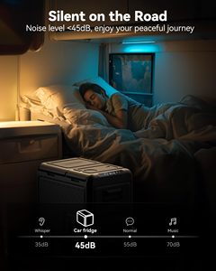 Tủ lạnh mini ô tô di động, sạc lại được, hai ngăn, WOLFBOX W-55L, 12V - Product Image 6