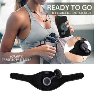 Borsa Ghiaccio Leggera Pieghevole Antiperdita Riutilizzabile Ricaricabile Istantaneamente 49x28cm per Sollievo dal Dolore a Collo, Spalle e Schiena, Impacco Caldo/Freddo Antistress - Product Image 2
