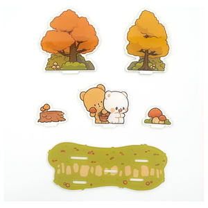 <span class=keywords><strong>Plaque</strong></span> sur pied personnalisée en acrylique avec simple face, figurine, animation, cadeaux périphériques, supports d'affichage en plastique pour plaques acryliques - Product Image 2