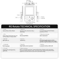 Nouvelle Console Portable Rétro RG Rotative Tendance 2026 – Émulateur de Jeu Multifonctionnel avec WiFi pour l'Extérieur
