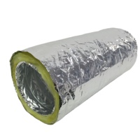 Conduit d'air flexible isolé par couche renforcée sur mesure Conduit flexible en aluminium isolé Conduits flexibles isolés