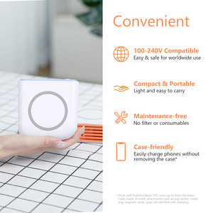 Nouveau produit, chargeur de téléphone intelligent sans fil compact <span class=keywords><strong>3</strong></span> <span class=keywords><strong>en</strong></span> <span class=keywords><strong>1</strong></span>, petit <span class=keywords><strong>purificateur</strong></span> <span class=keywords><strong>d</strong></span>'<span class=keywords><strong>air</strong></span> de bureau pour la maison, le bureau et la chambre - Product Image 5