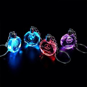 Llaveros Personalizados con Grabado Láser 3D, Llavero con Botella de Cristal y Luz LED, Llaveros con Logotipo Sublimado para Auto - Product Image 2