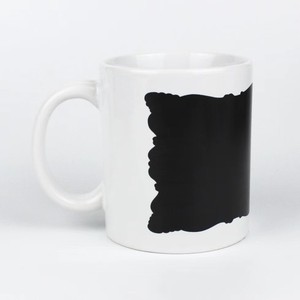 Tasse personnalisable avec image <span class=keywords><strong>et</strong></span> <span class=keywords><strong>texte</strong></span>, à changement de couleur partiel, modèle 7102, avec poignée, pour personnalisation de motifs floraux en relief <span class=keywords><strong>et</strong></span> de motifs floraux blancs sur gobelet en papier - Product Image 4