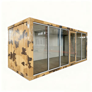 منزل حاويات مسبق الصنع جاهز للتركيب بتصميم مسطح مربع الشكل، مصنوع من ألواح ساندويتش فولاذية بتصميم عصري قابل للتنفس، مناسب للمنازل والمكاتب والمراكز التجارية - Product Image 5