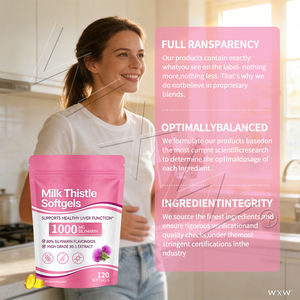 Chardon-Marie 120 Gélules Molles, Extrait de Silymarine Standardisé à 80%, Soutient la Santé Cardiaque, l'Immunité, la Peau et la Réparation Cellulaire - Product Image 6