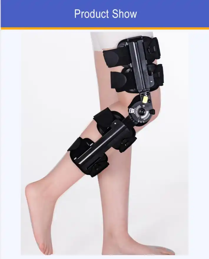 Klappbare ROM-Knies tütze Verstellbare Knie-Wegfahr sperre Unterstützung für Orthritis, ACL, PCL, Meniskus riss