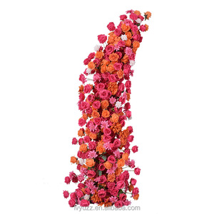 Fleurs Artificielles pour Mariage – <span class=keywords><strong>Arche</strong></span> <span class=keywords><strong>de</strong></span> Fleurs Roses et Oranges <span class=keywords><strong>en</strong></span> Gros pour Cérémonies, Décorations et Cabines Photo - Product Image 5