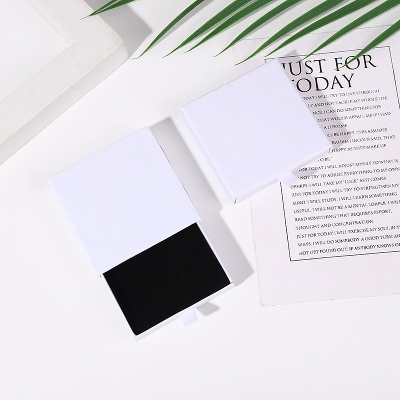 White pearlescent box
