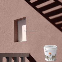 Peinture murale extérieure à base d'eau de haute qualité Yile, revêtement liquide acrylique texturé à granulés de pierre, respectueux de l'environnement, application au pinceau