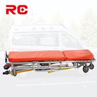Brancard d'urgence médical d'hôpital pliable avec roues