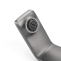 Robinet de lavabo intelligent à capteur tactile, en laiton massif brossé or, mitigeur monotrou de luxe pour la modernisation des salles de bain contemporaines