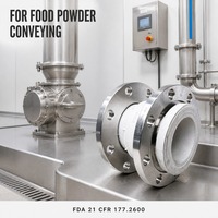 ALLTO DN80 PN16 Joint de dilatation à bride en caoutchouc de qualité alimentaire, soufflet de tuyau flexible en acier inoxydable 304