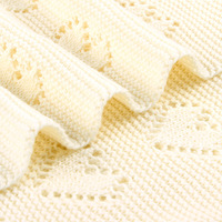 Offre spéciale de couverture pour bébé ins couverture tricotée amour évidée couverture pour bébé coupe-vent