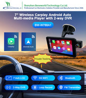 Pantalla CarPlay inalámbrica OEM /ODM de herramientas privadas para coche, pantalla táctil estéreo portátil para coche, pantalla frontal 4K trasera 1080P para coche