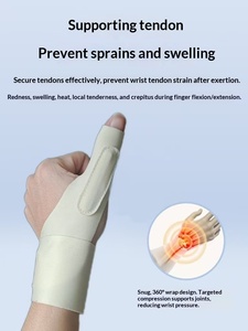 Manchon de protection pour le <span class=keywords><strong>pouce</strong></span> et le poignet en spandex, gaine de protection du tendon, pour le badminton, protection de l'articulation du poignet, soutien de <span class=keywords><strong>rééducation</strong></span> - Product Image 4