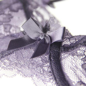 Großhandel 2 Stück Blumen stickerei Dessous Sexy Spitze BH und Höschen Transparent Mesh Sexy Unterwäsche Damen Dessous - Product Image 4