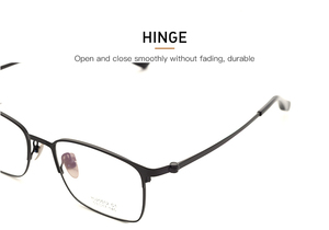 Cổ Điển Tối Giản Vuông Unisex Kinh Doanh Bán Titan Kính Khung Cho Kim Cương Mặt Có Thể Gập Lại Trọng Lượng Nhẹ Tùy Chỉnh Thiết Kế Logo - Product Image 5
