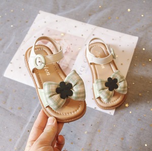 Sandalias para Niñas con Lazo de Encaje, Zapatos para Caminar con Suela Suave, Sandalias Planas para Niños y Niñas - Product Image 3