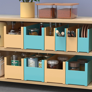 Kitchen Storage Compartments Rectangle Removable Desktop Organizers For <b>Cabinet</b> Countertop Storage Boxes Bins - Product Image 2