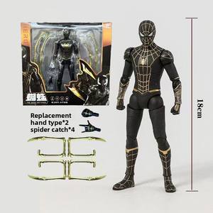 Action Figure di Spider-Man con Articolazioni Mobili, Design Trendy Nero e Oro <span class=keywords><strong>Venom</strong></span>, per Bambini da 0 a 24 Mesi, Confezione in Sacchetto di Rete - Product Image 4
