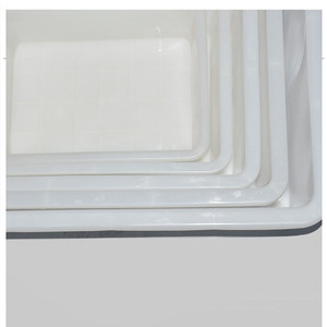 Plastic basins, plastic ice trays, white seafood <b>freezer</b> square basins for hotel storage, environmentally friendly PE plastic - Product Image 1