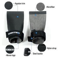Agarres de Gimnasia, Protector de Palmas para Gimnasia, Agarres de Crossfit, Calleras, Agarres sin Dedos para Crossfit, Diseño de Diamante de 3 Orificios