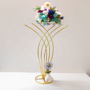 Luxury Gold Wrought Iron Wedding Flower Table <b>Props</b>-Durable High Quality Decorations - Product Image 6