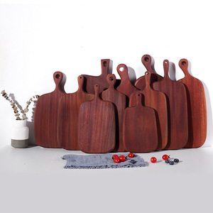 Solid Wood Sapele Steak <b>Plate</b> Rectangle Wooden Tray For Party Hotel Coffee Tea - Product Image 2