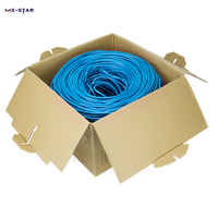 Nuevo cable de red Ethernet LAN OEM de alta velocidad MX-STAR 2026, Cat6 UTP, 4 pares, 26AWG, CCA, Cat 6, caja de 305m